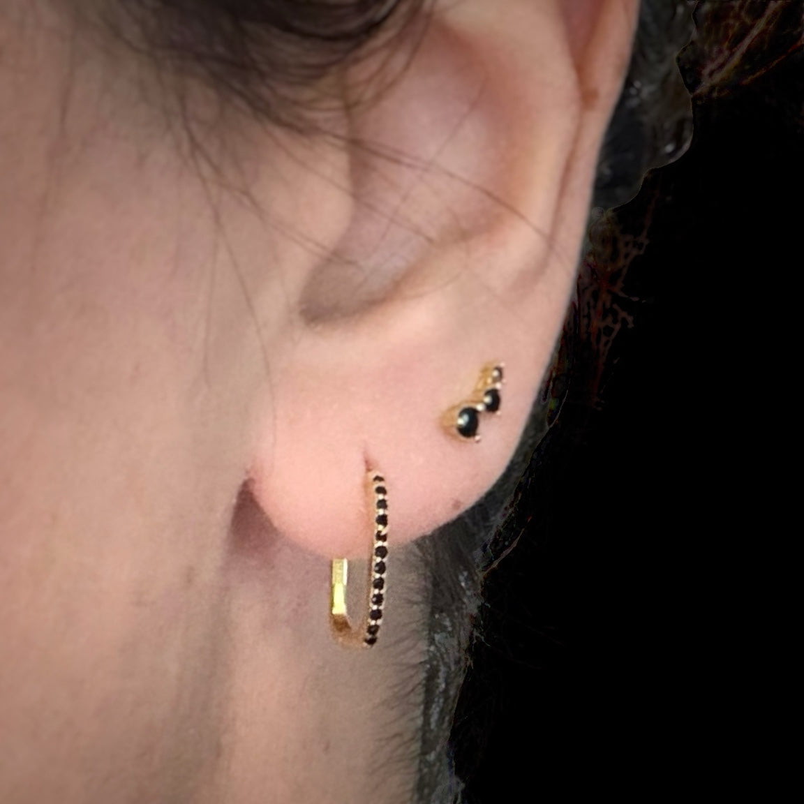 ASTERIA | Stud - Goddess of falling stars - 18k Gold plated Sterling Silver AVA Jewelry Designs