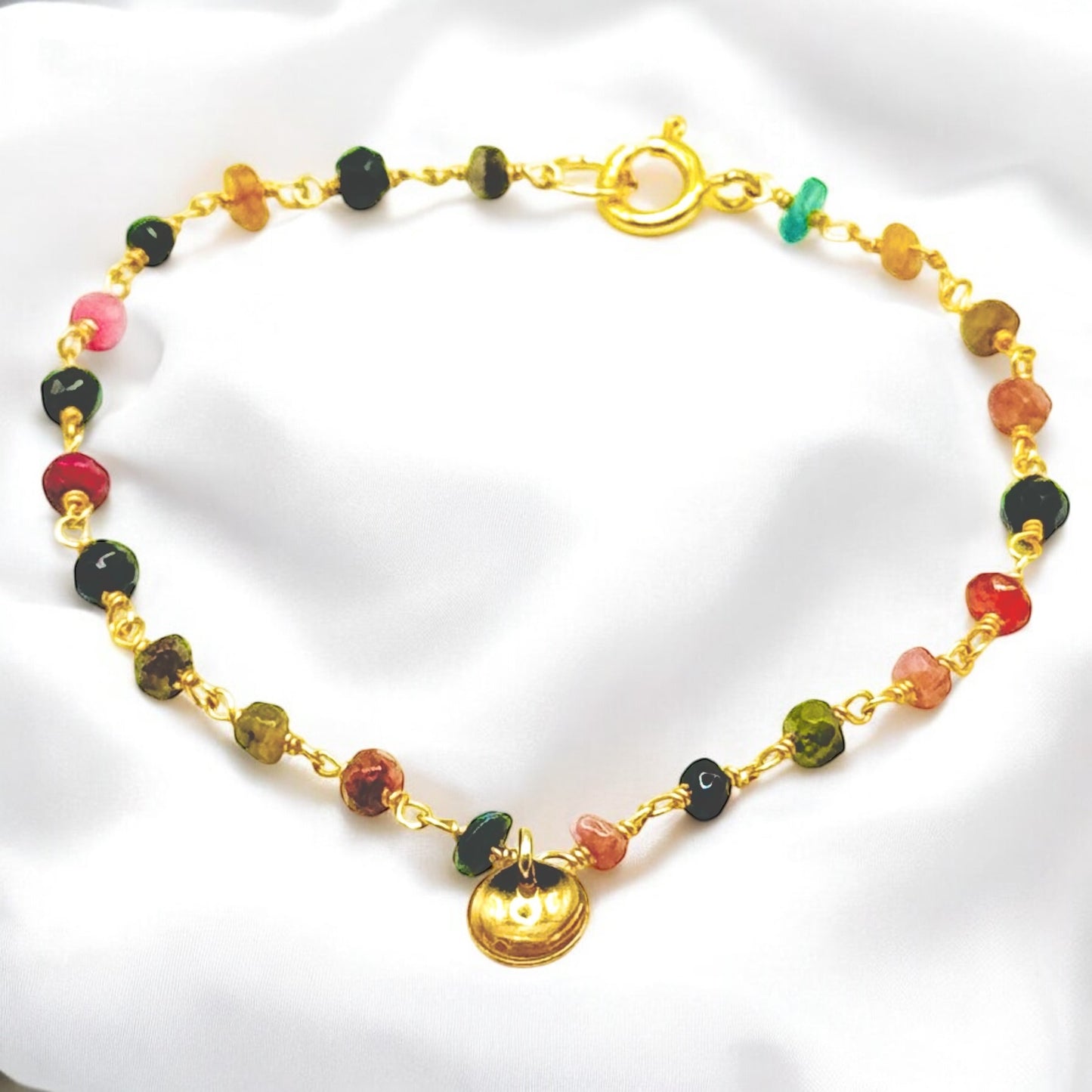 TARA Bracelet | Natural Gemstones and Gold Filled - Tourmaline AVA Jewelry Designs