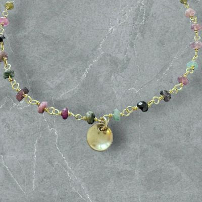 TARA Necklaces | Natural gemstones and Gold Filled - Tourmaline (Trust) AVA Jewelry Designs