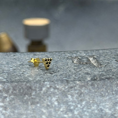 ATHENA Black | Single stud - Goddess of Wisdom and Art - Default Title AVA Jewelry Designs