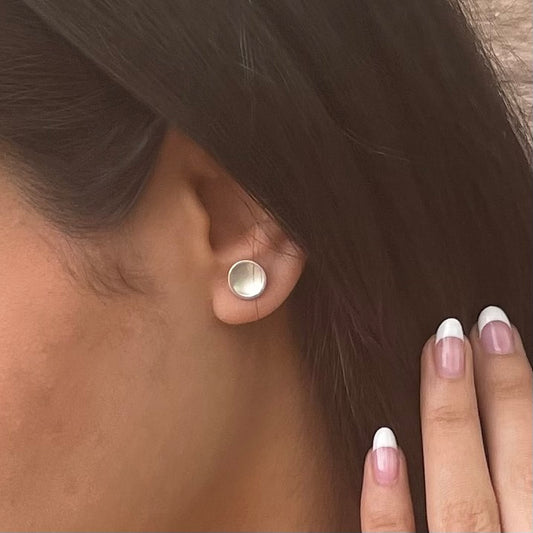 VENUS | Studs - The Bowl of Integrity, Generosity and Femininity - Oxidized Sterling Silver AVA Jewelry Designs