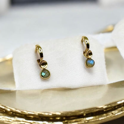 TARA Hoops | Natural Gemstones and Gold Filled