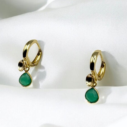 TARA Hoops | Natural Gemstones and Gold Filled