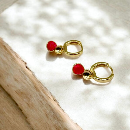 TARA Hoops | Natural Gemstones and Gold Filled