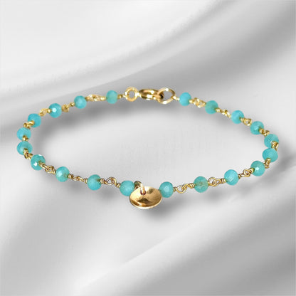 TARA Bracelet | Natural Gemstones and Gold Filled - Amazonite AVA Jewelry Designs