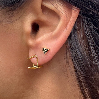 ATHENA Black | Single stud - Goddess of Wisdom and Art - Default Title AVA Jewelry Designs