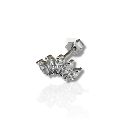 ALECTRONA | Single studs - Goddess of the Sun - Sterling silver AVA Jewelry Designs